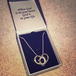 God’s Heart necklace with stones